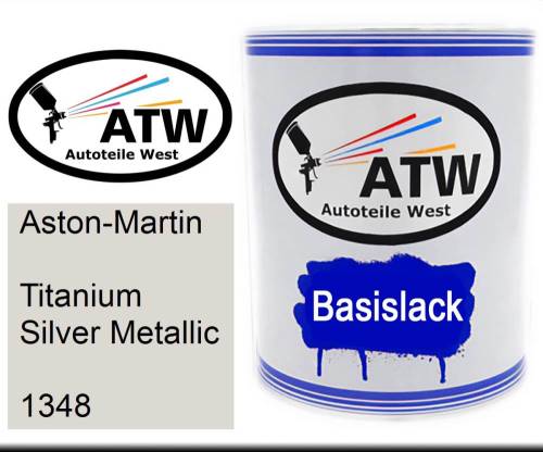 Aston-Martin, Titanium Silver Metallic, 1348: 1L Lackdose, von ATW Autoteile West.